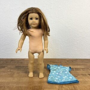 American Girl Pleasant Company Doll Brown Hair Blue Eyes 18" 2008 - HAS FLAWS